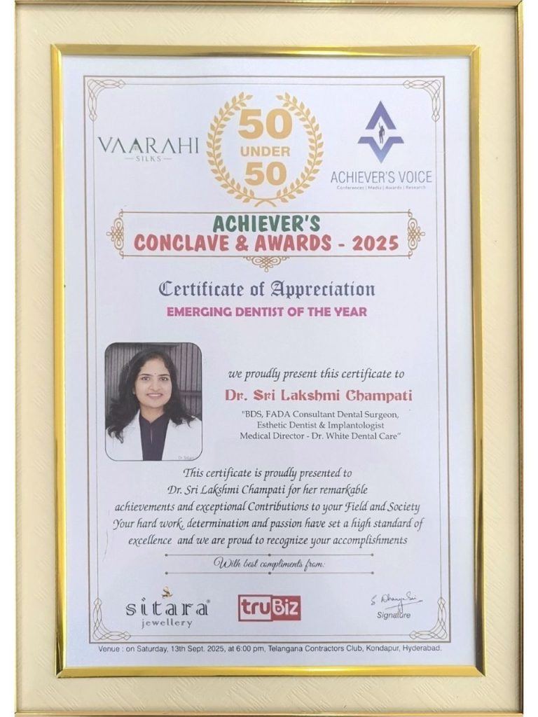 Dr Srilakshmi Certificate