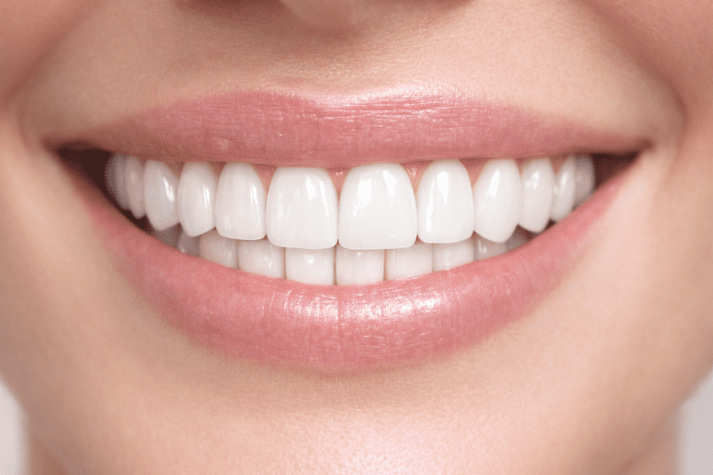 Hollywood smile close up shot