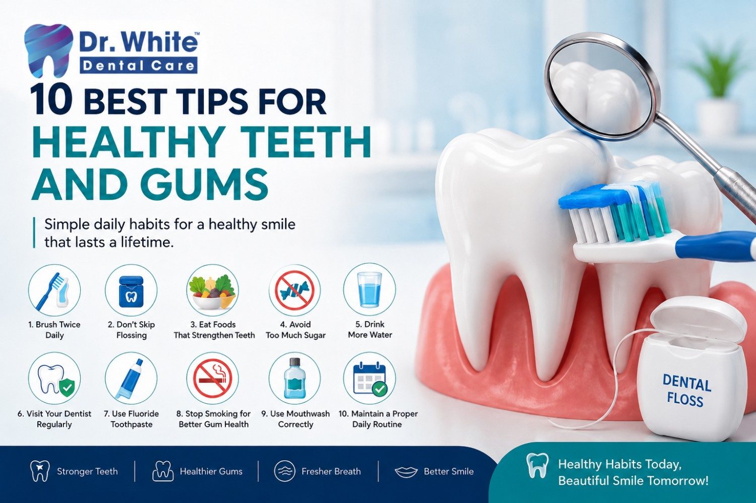 10 Best Tips for Healthy Teeth and Gums