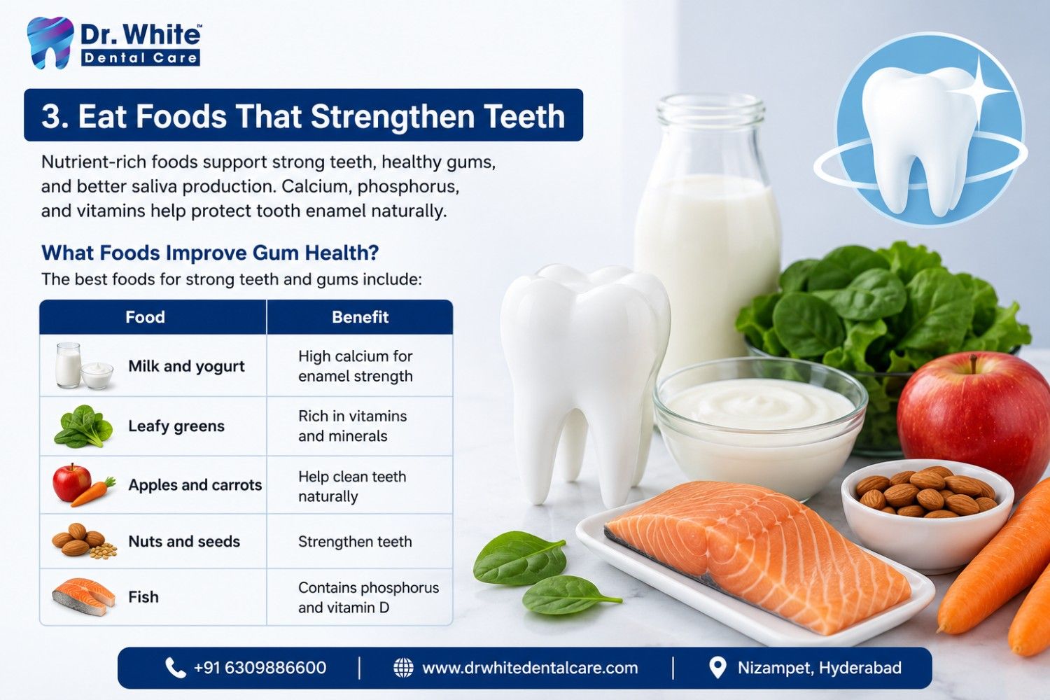 Eat Foods That Strengthen Teeth