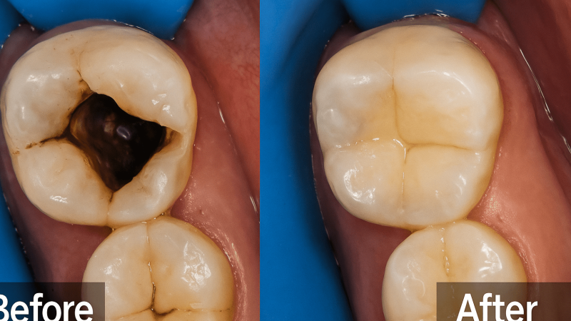 Root Canal Before and after