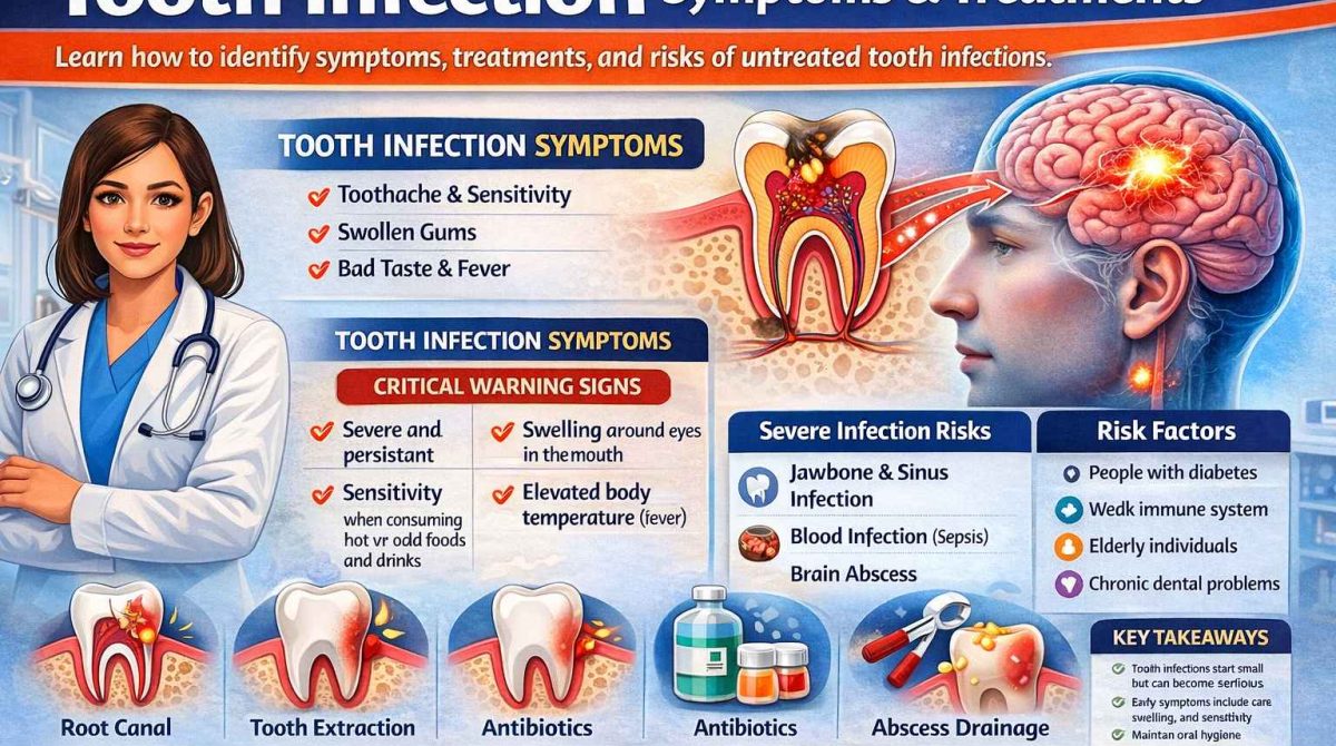 Tooth infection symptoms and treatments