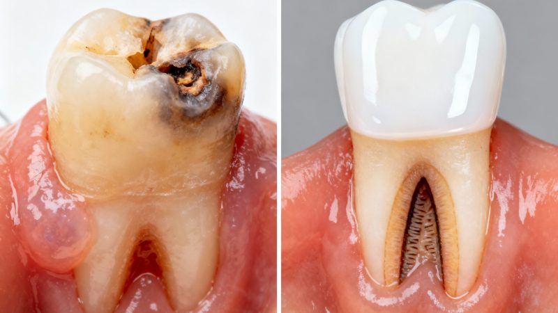 Root Canal Before and after